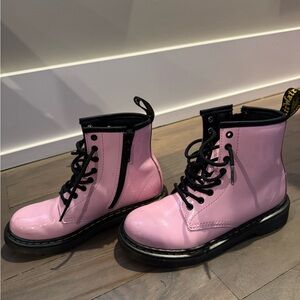 Pink Lace-Up Boots- Doc Marten - Kids size 2